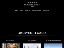 Tablet Screenshot of luxuryhotelguides.com